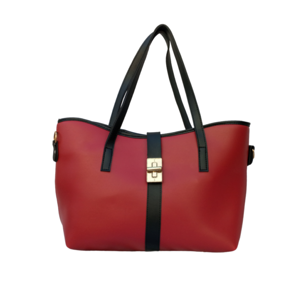 Elegant Handbags Red 4 in 1 - Image 2